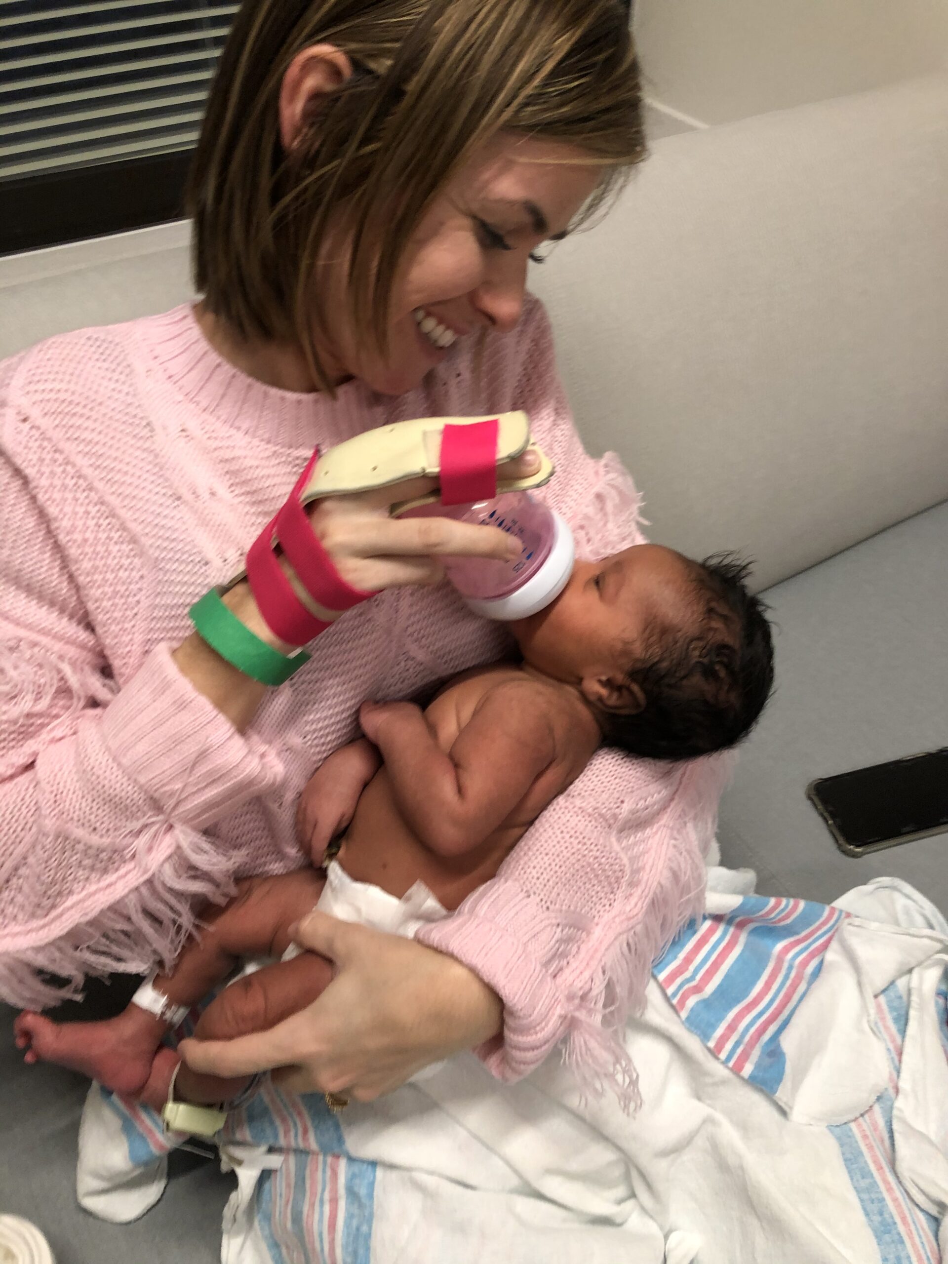 Grace and Avery at Hospital